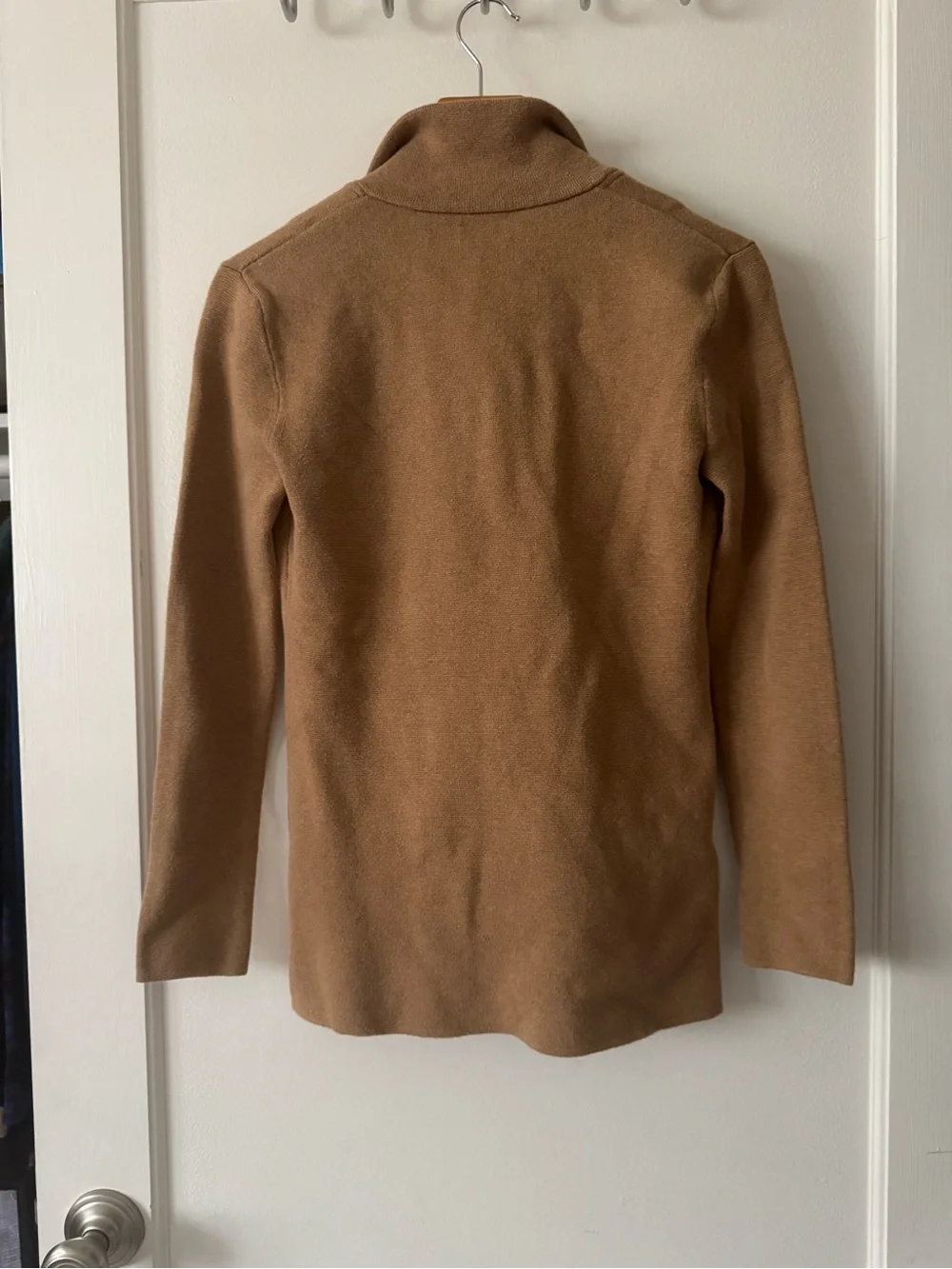 J. Crew Women's Camel Single-Breasted Cotton Button Down Jacket